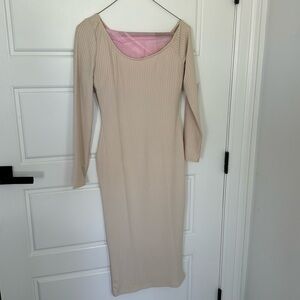 carlibybel x missguided off shoulder midi dress